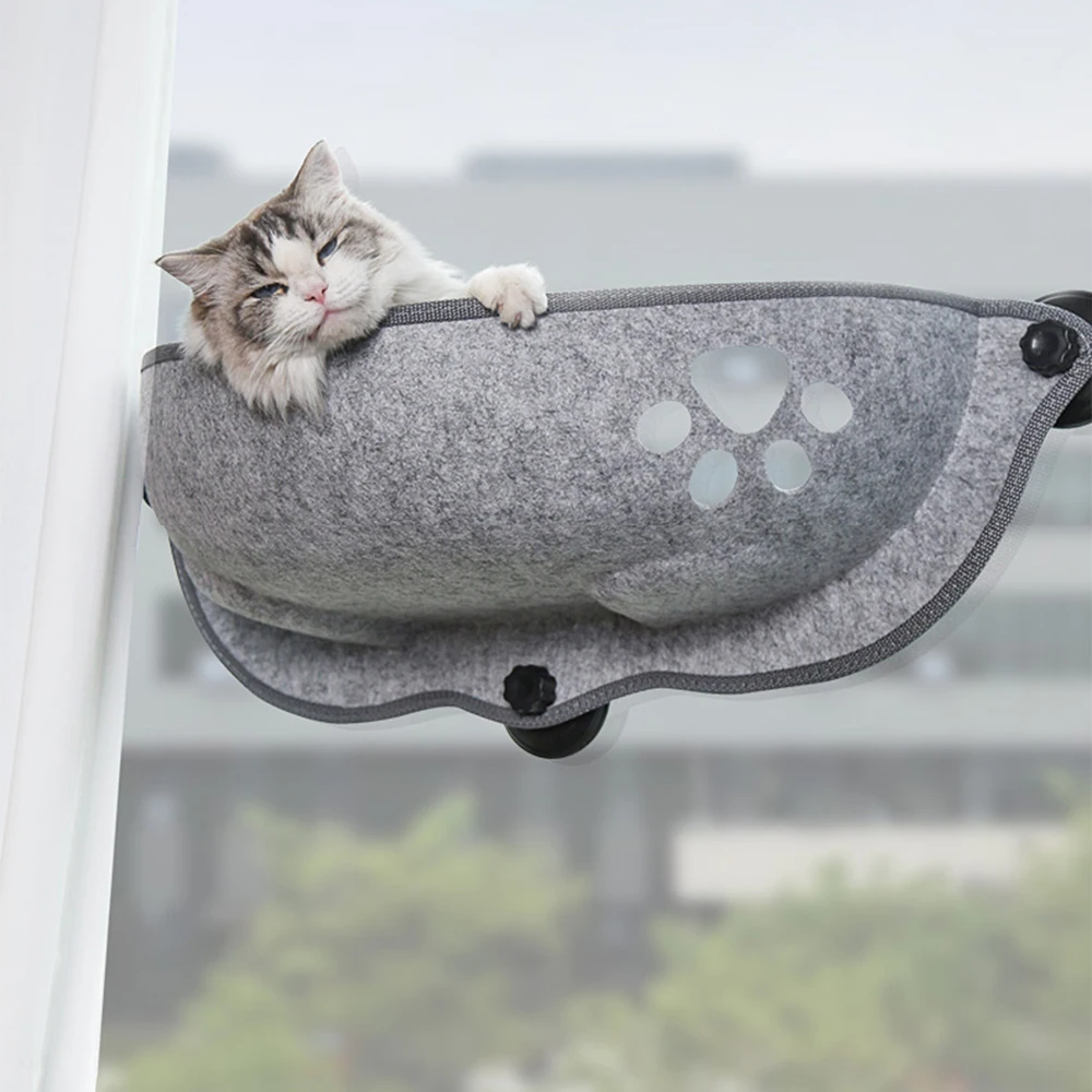 Cama Pet Suspensa SkyRest™ – Conforto Elevado para Gatos Observadores