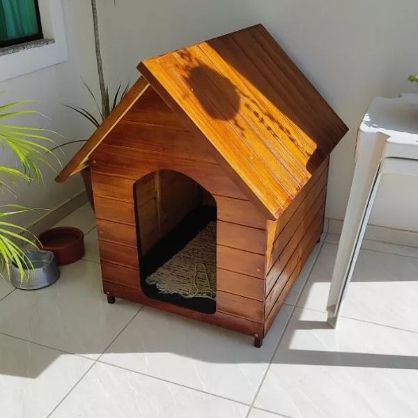 Casa de Madeira Impermeabilizada Eco Friendly para Cachorro do Tamanho 1 ao 6 Woodog™
