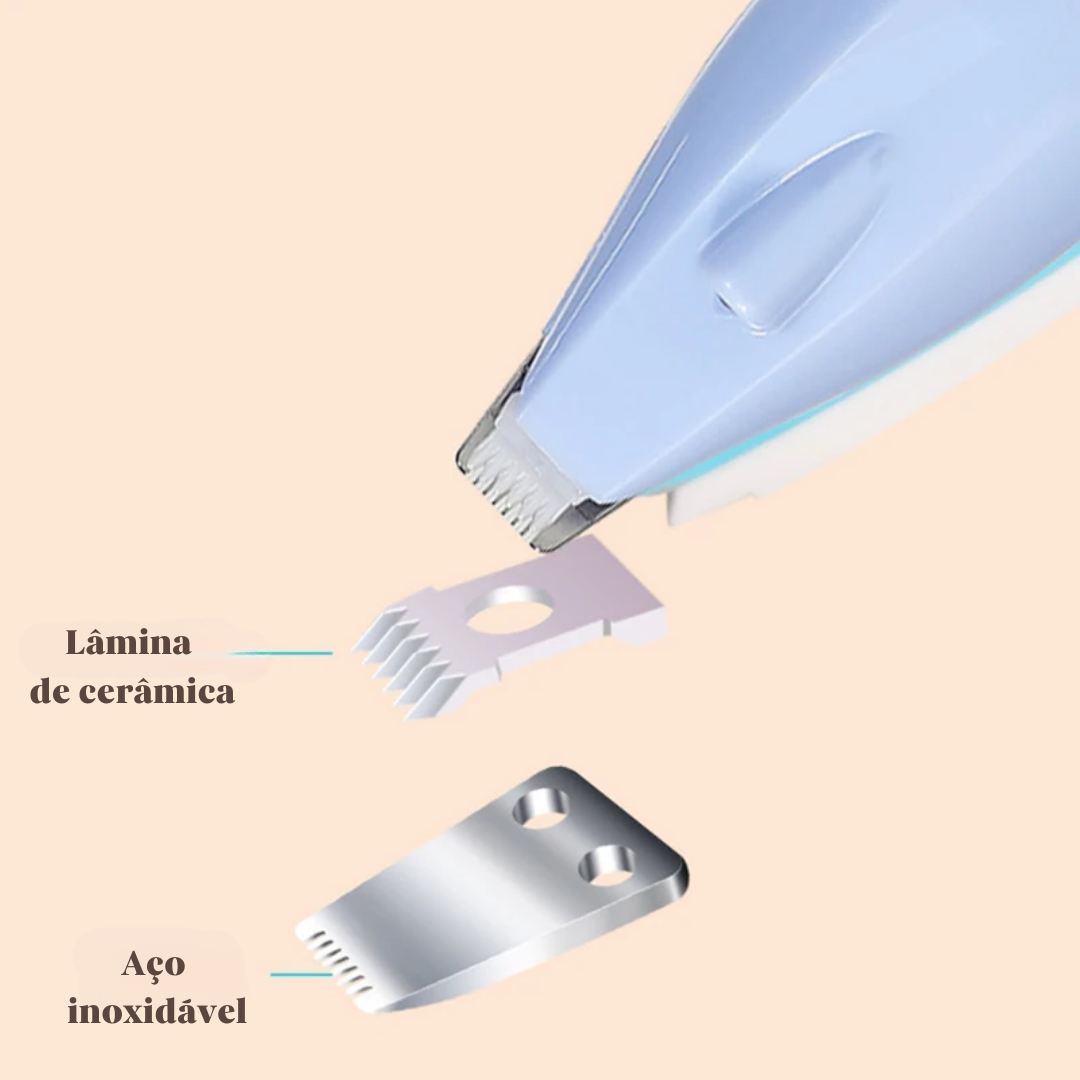 Aparador de Pelos Elétrico GlowTrim™ – Precisão Silenciosa com LED