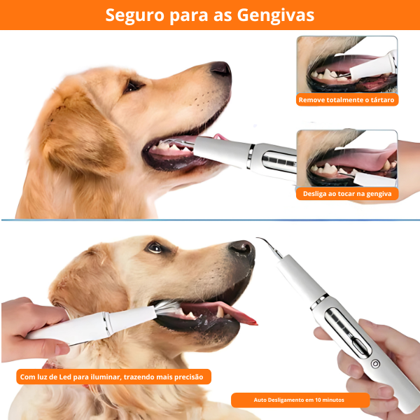 Limpador Ultrassônico de Dentes para Pets – DentalCare™