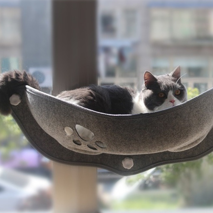 Cama Pet Suspensa SkyRest™ – Conforto Elevado para Gatos Observadores