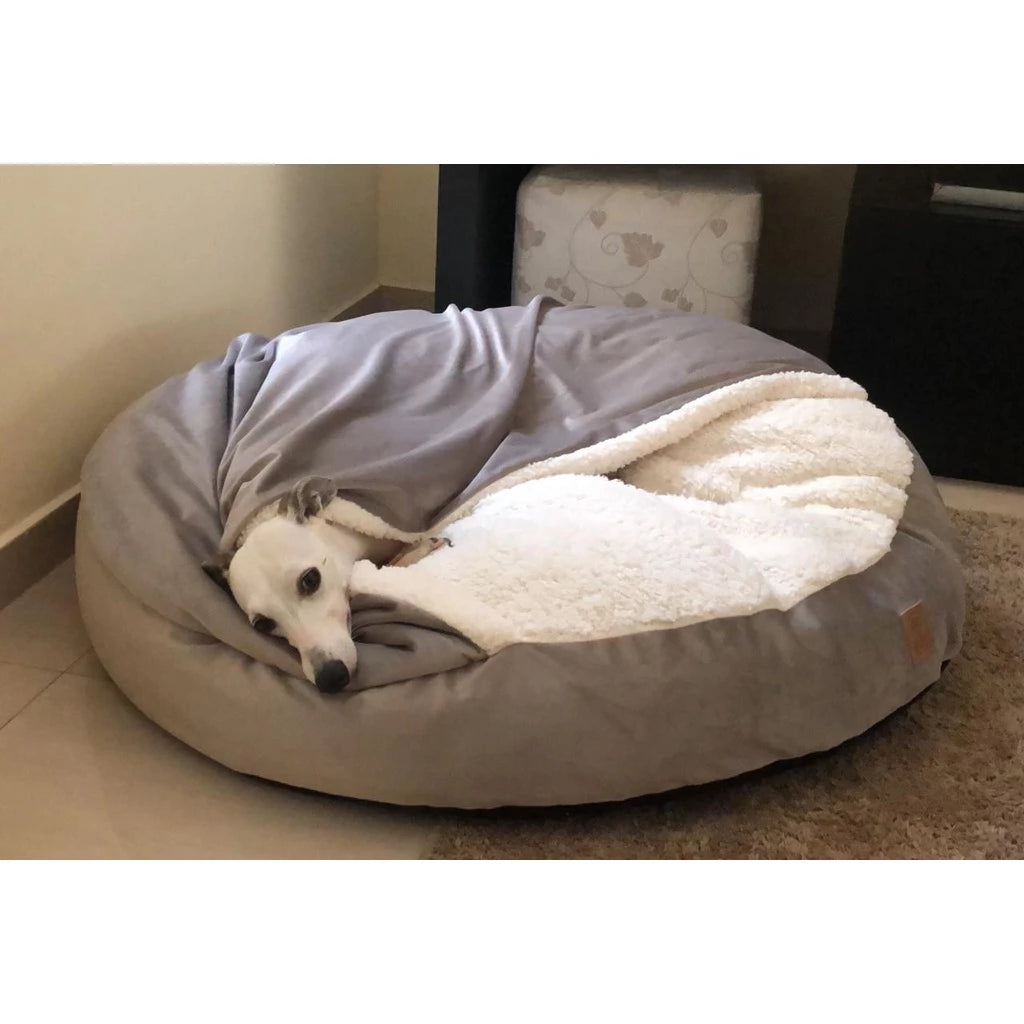 Cama Cave Aconchegante com Coberta em Veludo para Cachorro e Gato 70x70 DeCoração Atelier™