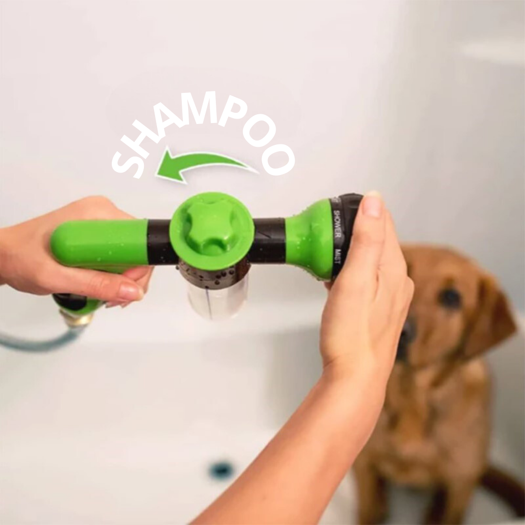 Chuveirinho com Pulverizador de Shampoo – Banho Prático e Econômico para Pets | ForPatas