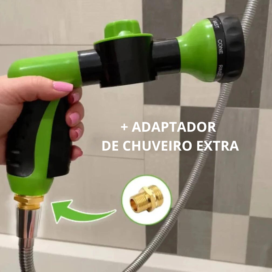 Chuveirinho com Pulverizador de Shampoo – Banho Prático e Econômico para Pets | ForPatas