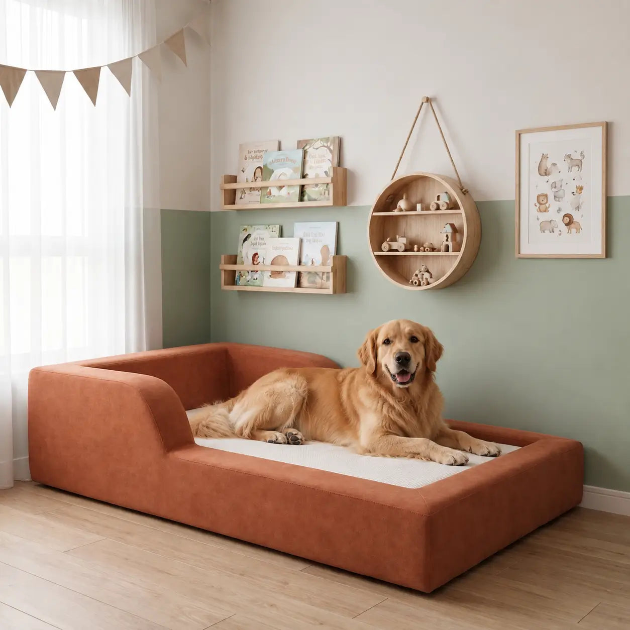 Cama Gigante Premium Bed in Box com Colchão D26 Lavável para Pets de Grande Porte