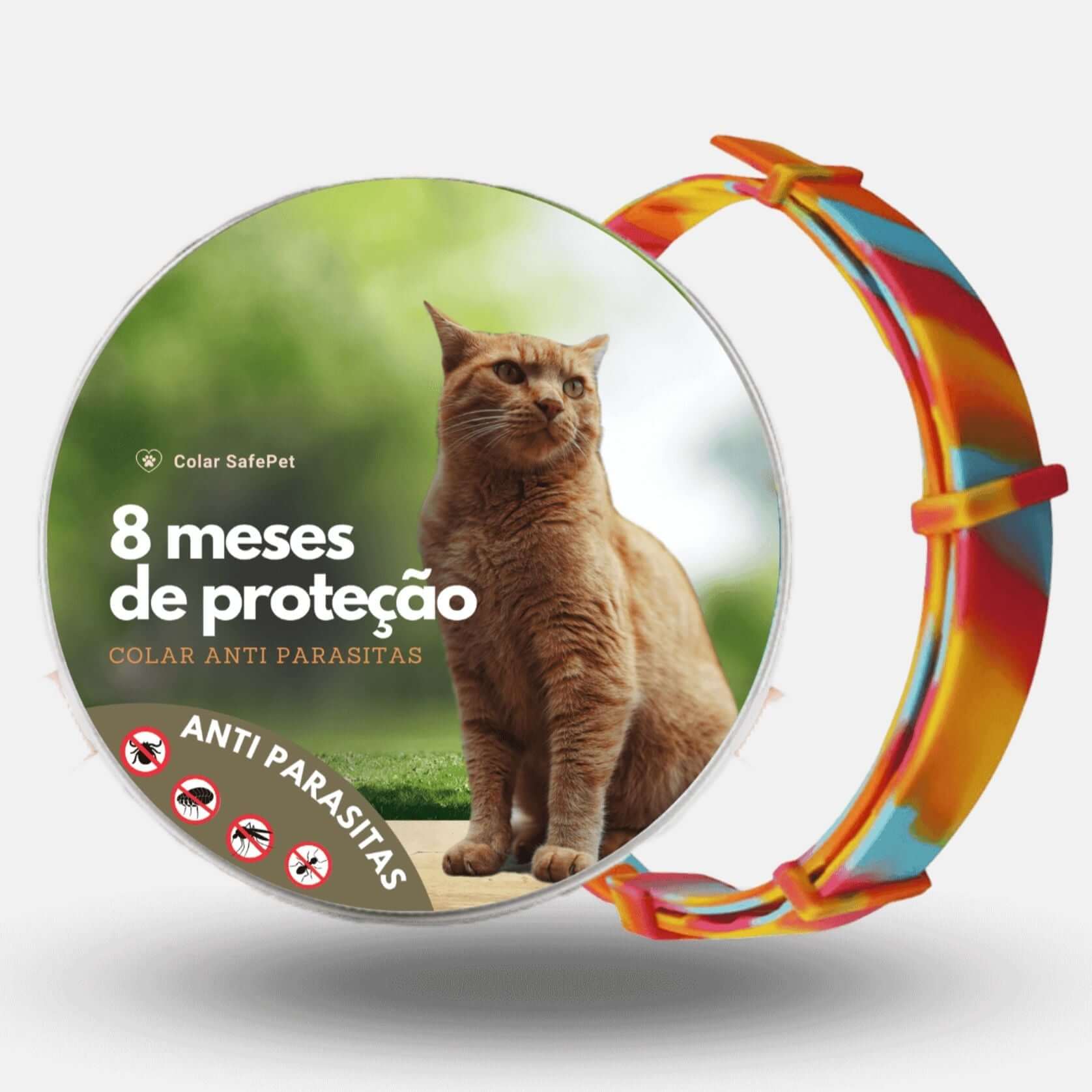 Coleira Anti Pulgas, Carrapatos e Mosquitos 100% Natural – Proteção até 8 Meses | ForPatas