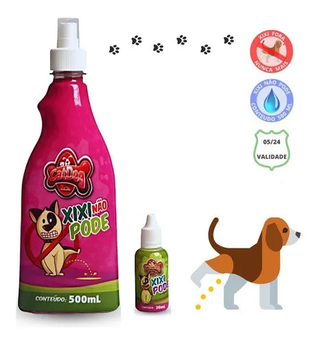 Kit Educador Sanitário para Cães – Xixi Não Pode 500ml + Xixi Pode 30ml | ForPatas