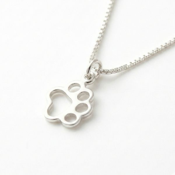 Colar Feminino Pet em Prata 925 com Patinhas – Lupzy™ | Homenagem Delicada a Cães e Gatos