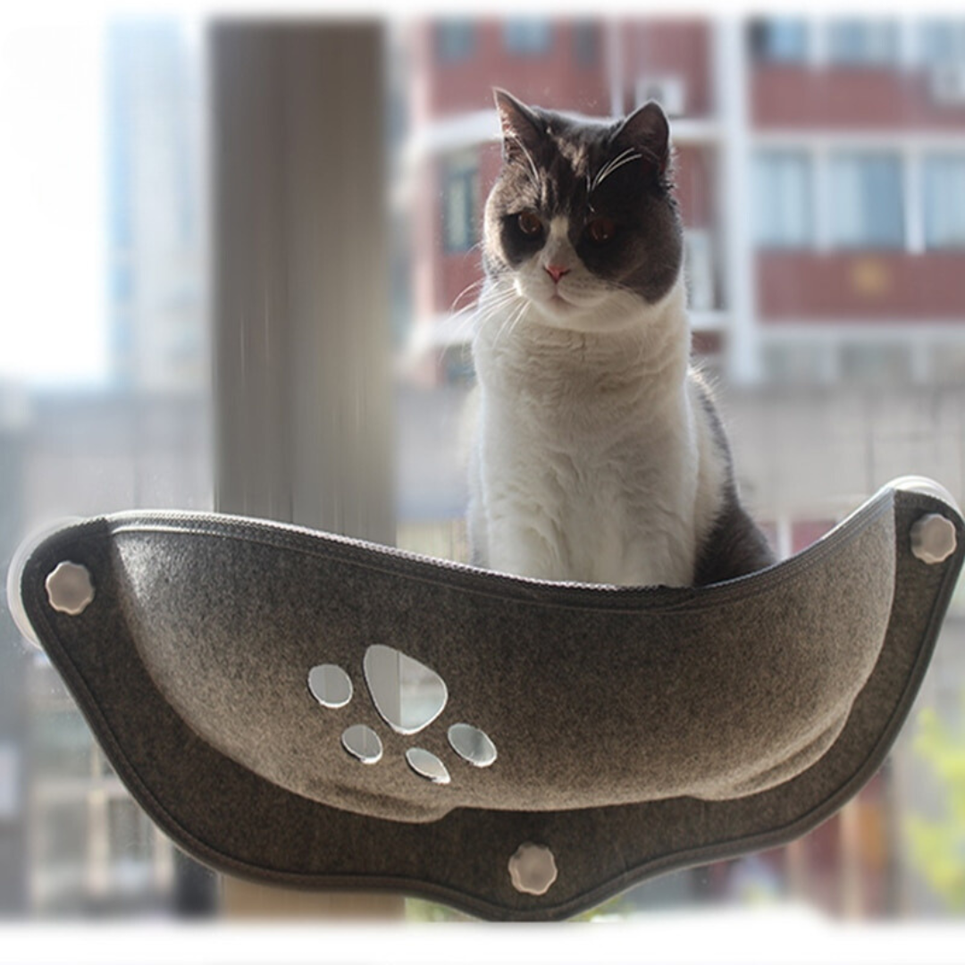 Cama Pet Suspensa SkyRest™ – Conforto Elevado para Gatos Observadores