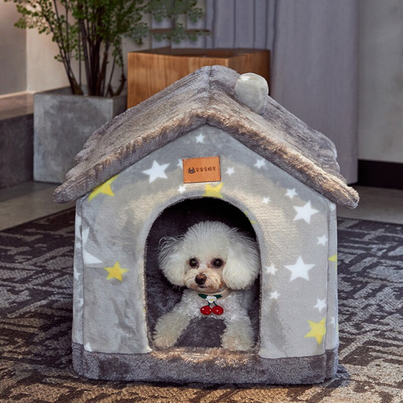 Casinha Pet Animada – Conforto, Privacidade e Aconchego para Cães e Gatos – Snouty™