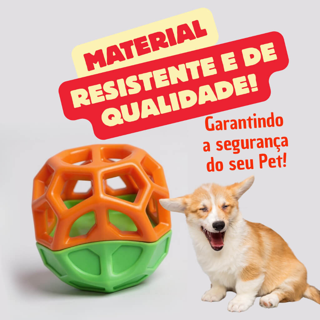 Brinquedo Bola Porta Petisco 3 em 1 para Cães – Duty™