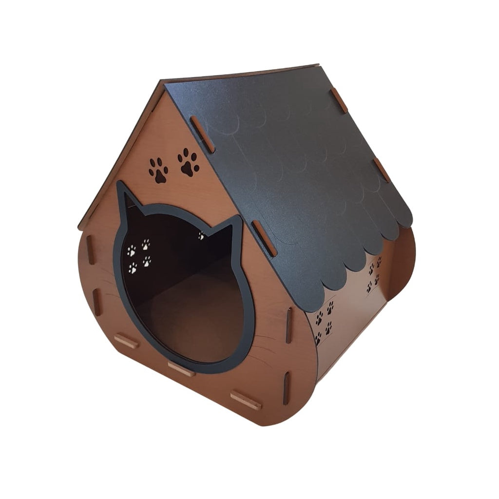 Casinha Personalizada CozyHome™ – Conforto, Estilo e Nome do Seu Pet