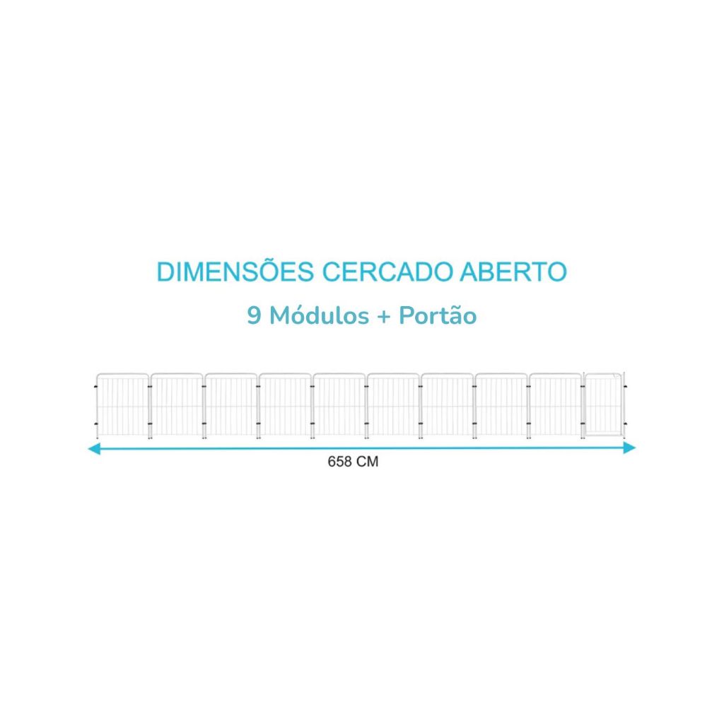 Cercado Pet Dobrável com Portão 82cm em Aço – Duty™ | Segurança Modular para Pets e Crianças
