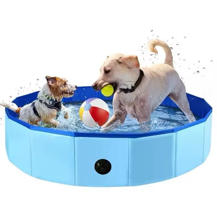Piscina Dobrável para Cachorro e Crianças em PVC Antideslizante – Duty™ | Diversão e Refresco no Calor
