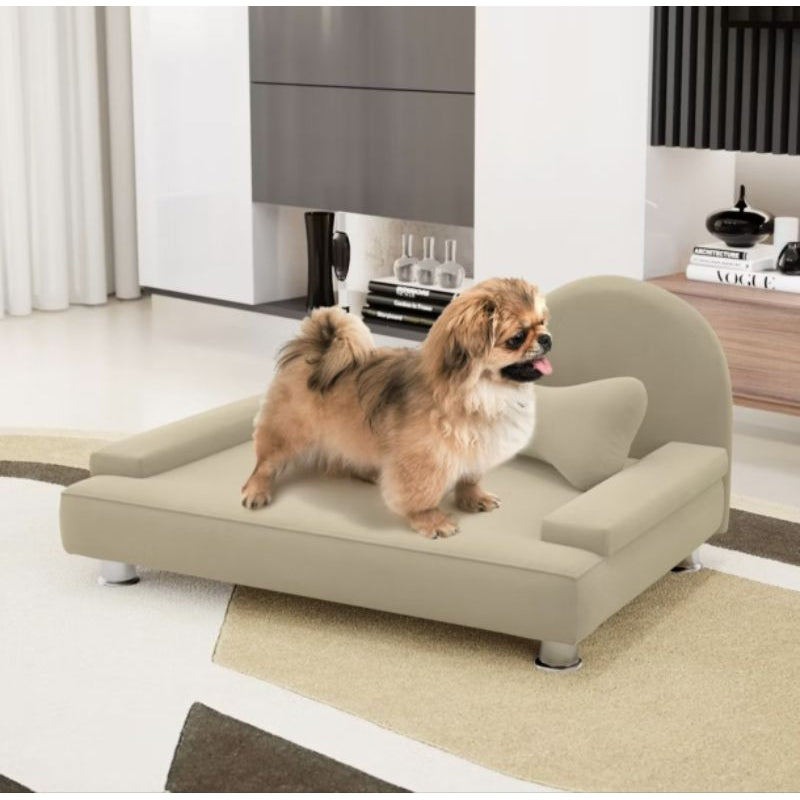 Caminha Mini Sofá Pet em Suede para Cães e Gatos – Lupzy™ | Conforto Luxo para Pequeno Porte