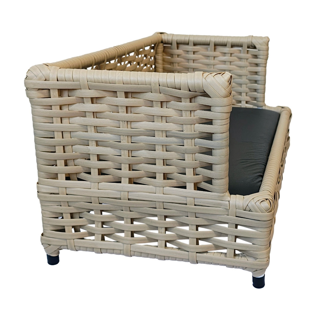 Sofá Caminha Pet Comfort Retangular Impermeável Junco Areia – Lupzy™ | Conforto Firme e Fácil de Limpar