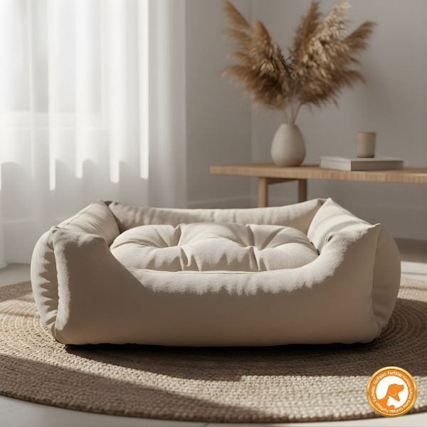 Cama Pet Suede com Zíper Removível e Enchimento Antialérgico