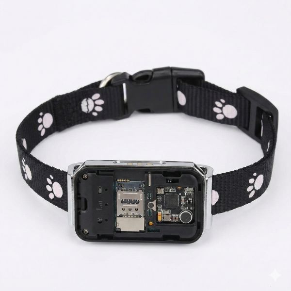 Coleira com GPS Rastreador em Tempo Real com Cerca Virtual para Cachorro e Gato Snouty™