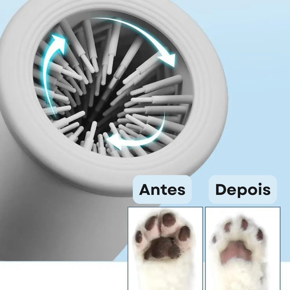 Limpa Patas PawRinse™ – Automático, Recarregável e Seguro para Pets