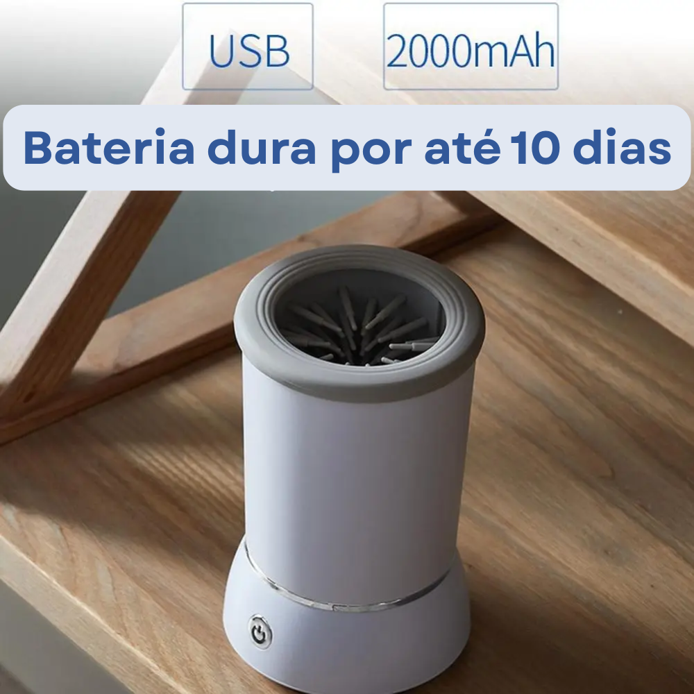 Limpa Patas PawRinse™ – Automático, Recarregável e Seguro para Pets