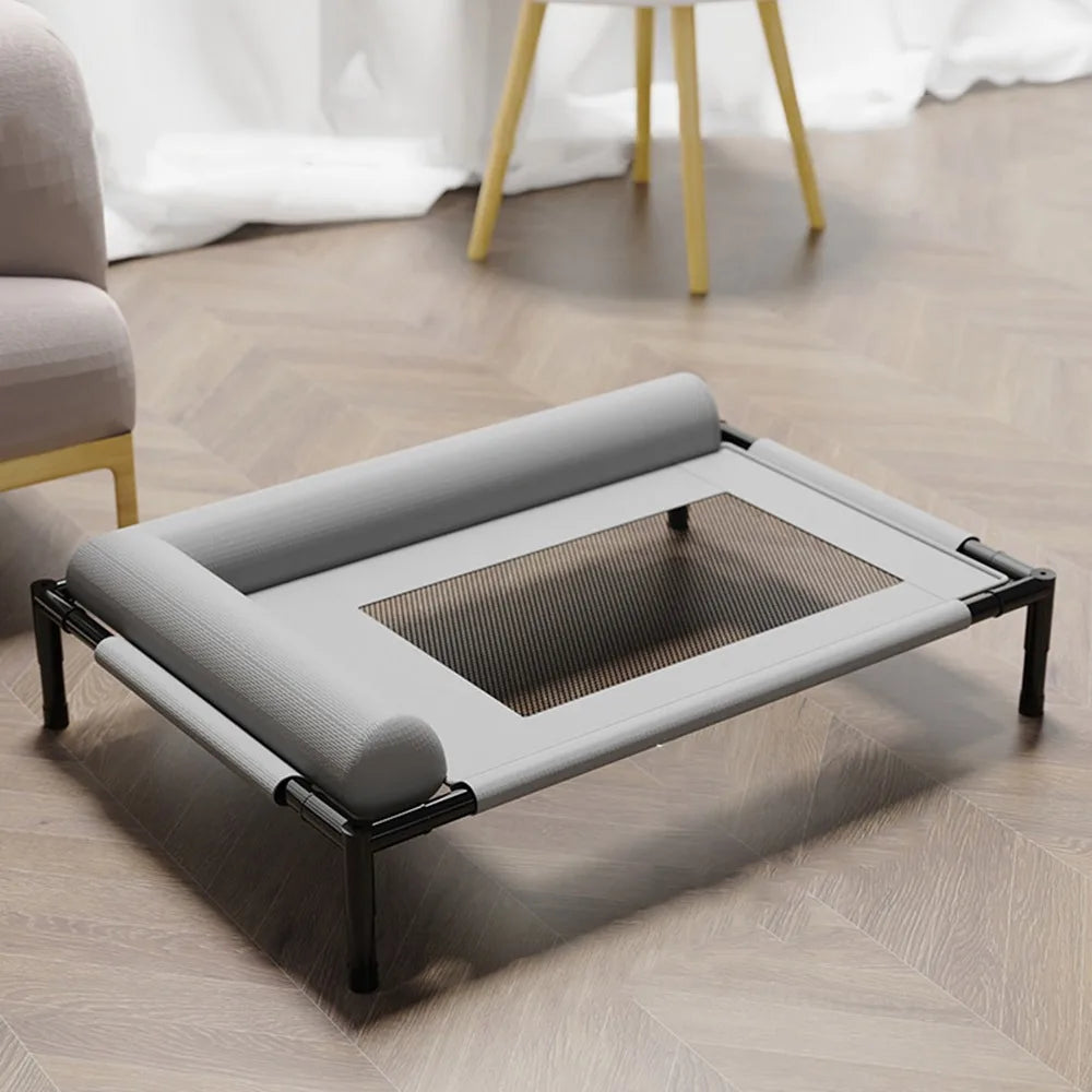 Cama Pet Elevada Confortável – Lupzy™ | Saúde, Praticidade e Estilo