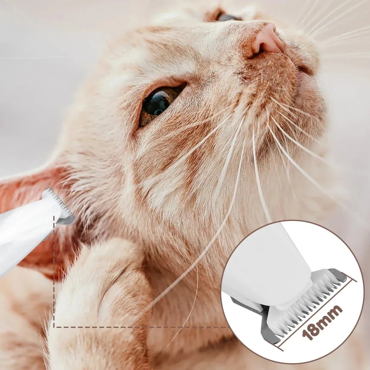 Aparador Elétrico TrimPet™ – Precisão Silenciosa com LED para Cães e Gatos