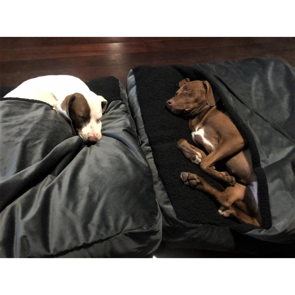 Cama Cave Aconchegante com Coberta em Veludo para Cachorro e Gato 70x70 DeCoração Atelier™