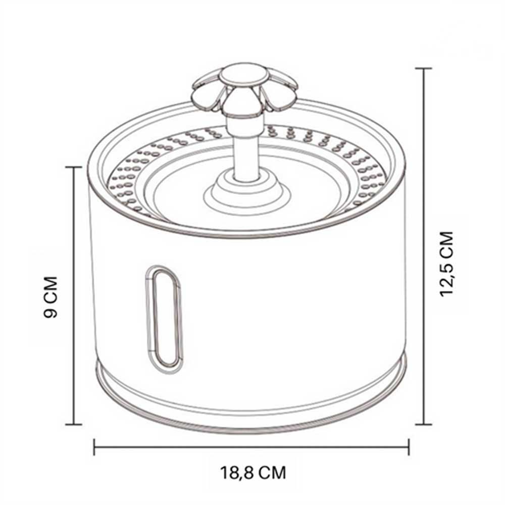 Bebedouro Gato Automático - Muttly™ | Exclusivo da ForPatas