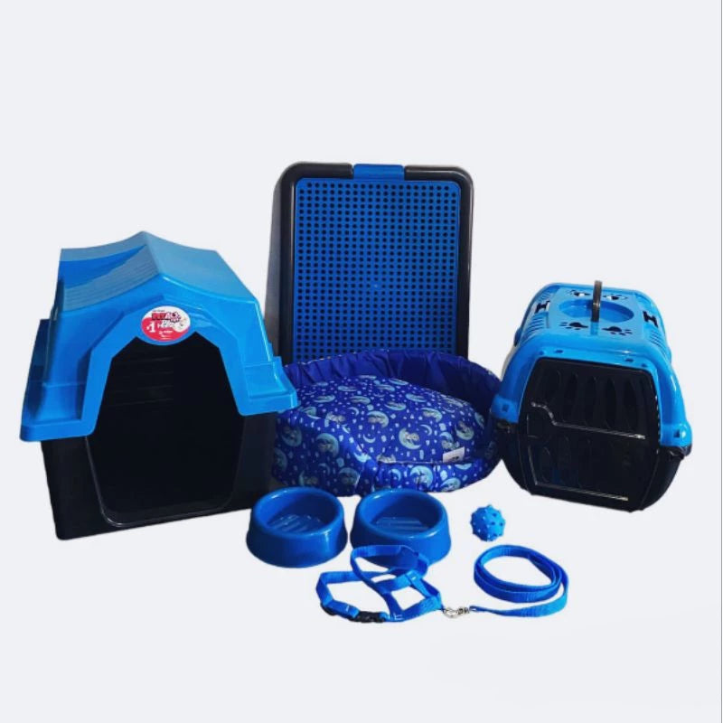 Kit Cachorro Completo Pequeno Porte com Cama, Sanitário e Acessórios – Lupzy™ | Tudo para o Conforto Diário