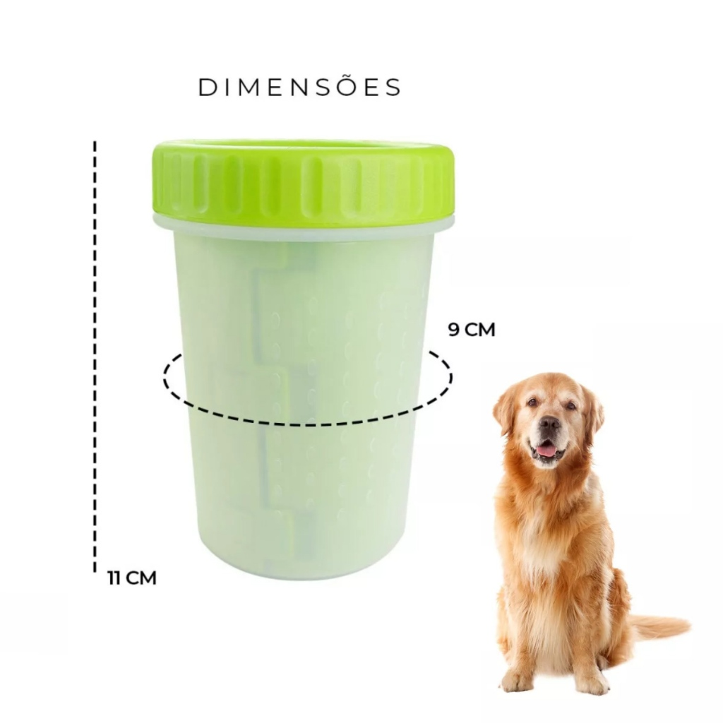 Lava Patas Original Pet Higiênico Patinhas Limpas Cães Gatos Pets