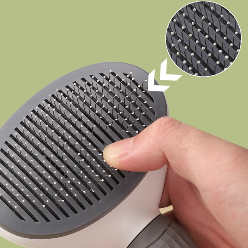 Escova Pente Plástico Ferro Para Pentear e Remover Tirar Pelos Dos Pets Cães E Gatos