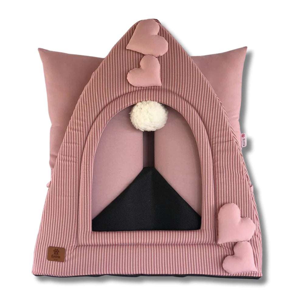 Cama Toquinha Pet Iglu Luxo com Almofada Removível para Cães e Gatos – CozyIglu™ | Aconchego Premium