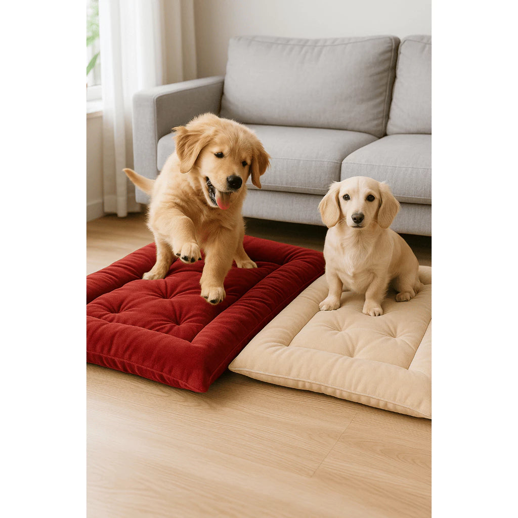 Colchão Pet Luxo com Capitonê ForPatas™ – Conforto Macio e Sofisticação em Várias Cores