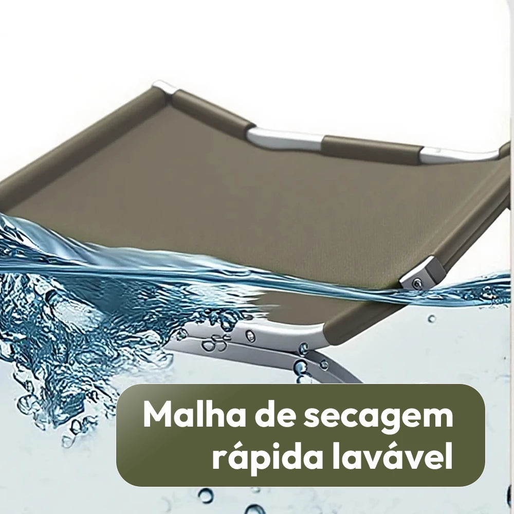 Cama Suspensa Impermeável para Cães e Gatos Pequenos e Médios – Snouty™ | Conforto Elevado em Todas as Estações