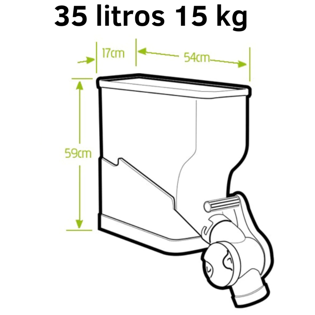Container Porta Ração Transparente até 15kg com Vedação Hermética 35L – PlastPenser™ | Frescor, Higiene e Organização