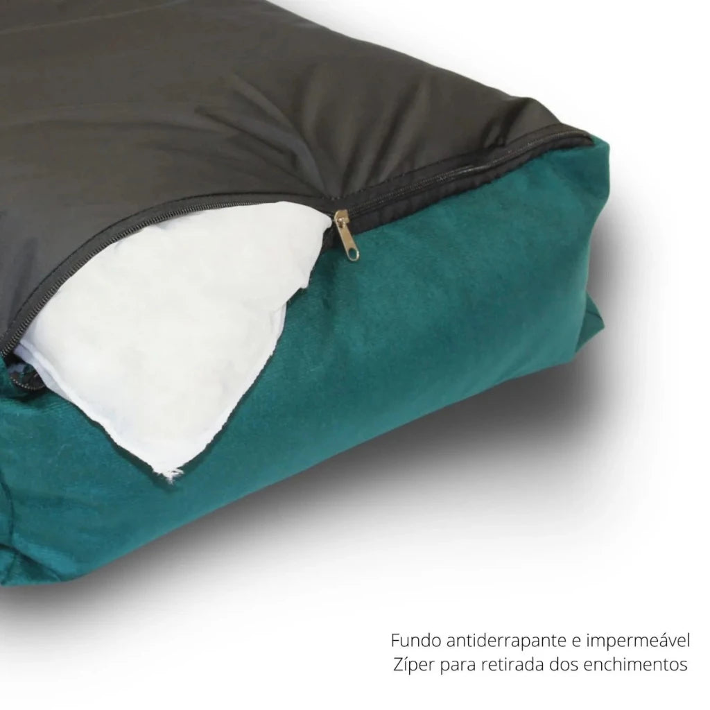 Cama Grande Lavável com Zíper e Enchimentos Removíveis para Cachorro e Gato BigNest™