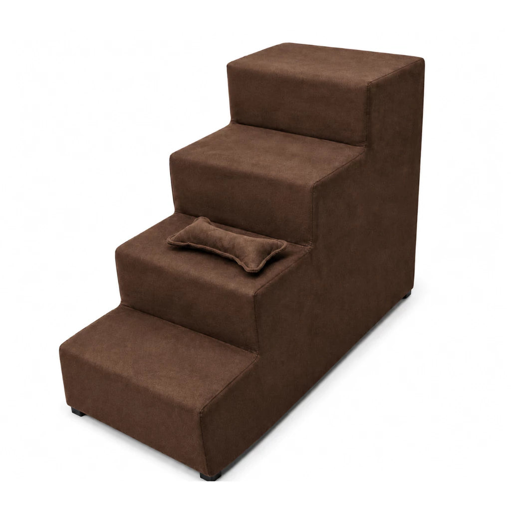 Escada 4 Degraus 60cm Antiderrapante para Cachorro e Gato Acesso à Cama e Sofá Snouty™
