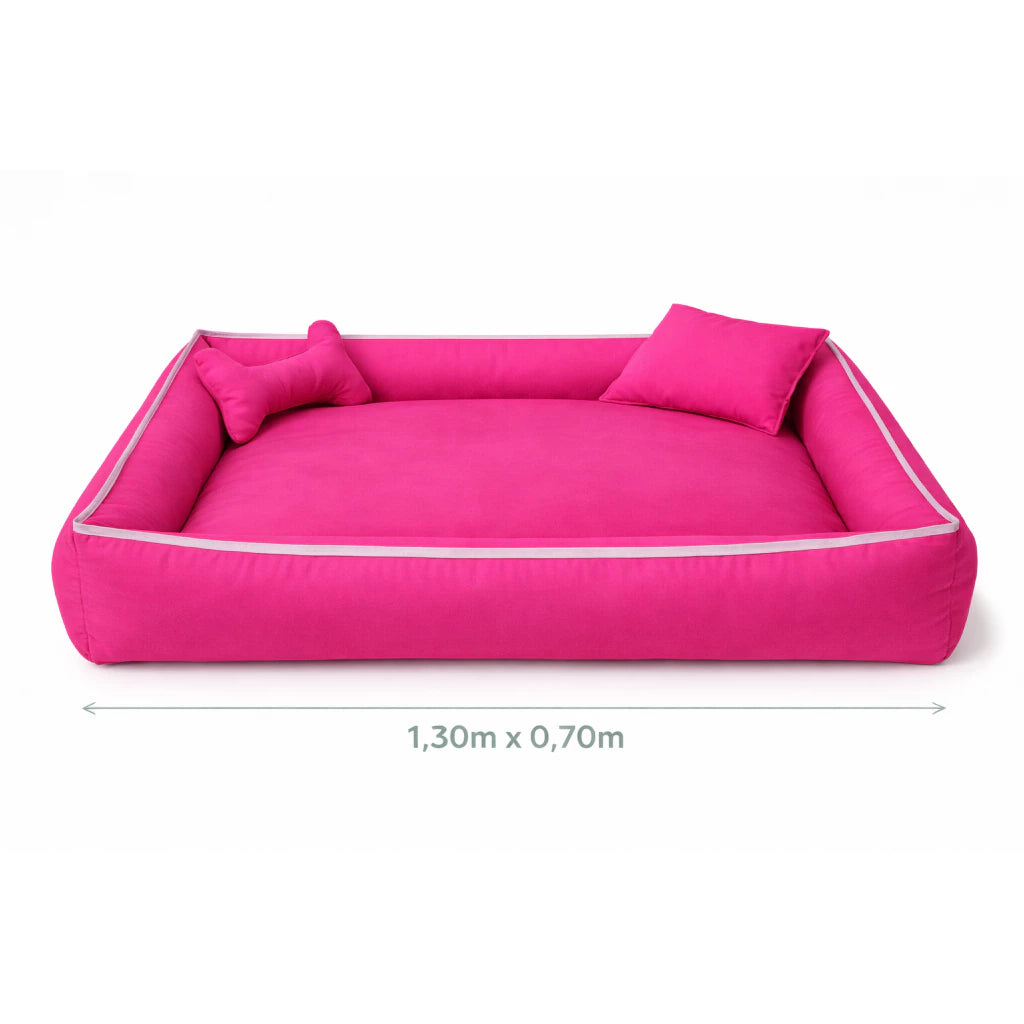Cama Grande Lavável com Zíper e Enchimentos Removíveis para Cachorro e Gato BigNest™