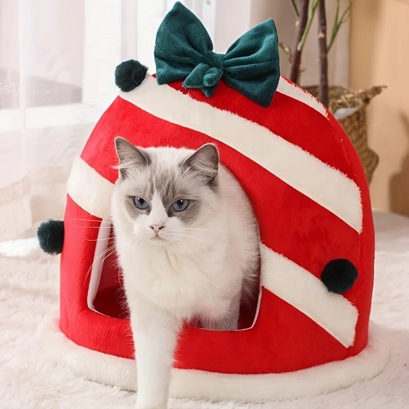 Cama Para Gato de Natal - Furrish™ | Exclusivo da ForPatas