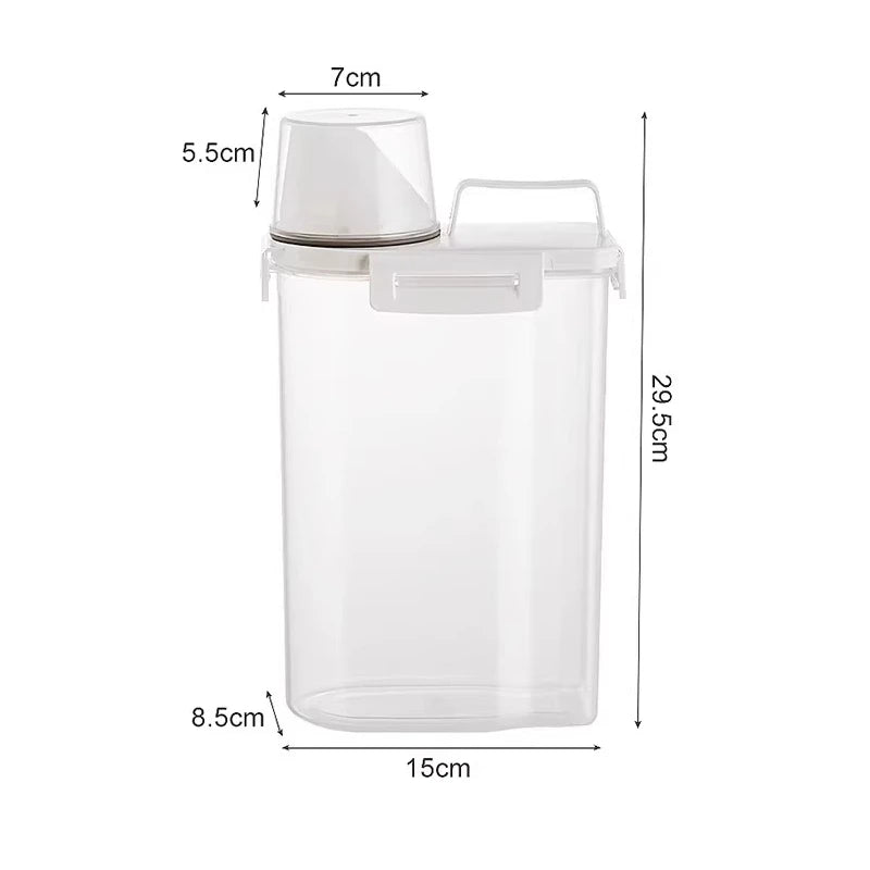 Tanque Hermético para Ração 1.8L, 2.5L e 3.0L – Lupzy™ | Alimentos Sempre Frescos e Protegidos