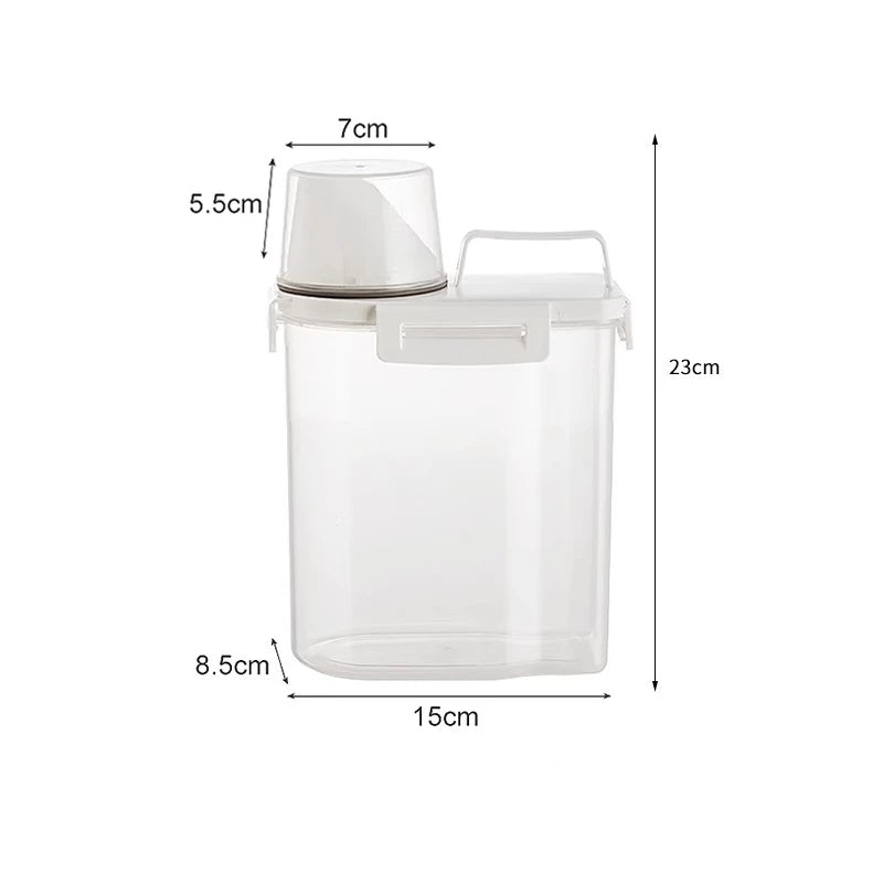 Tanque Hermético para Ração 1.8L, 2.5L e 3.0L – Lupzy™ | Alimentos Sempre Frescos e Protegidos