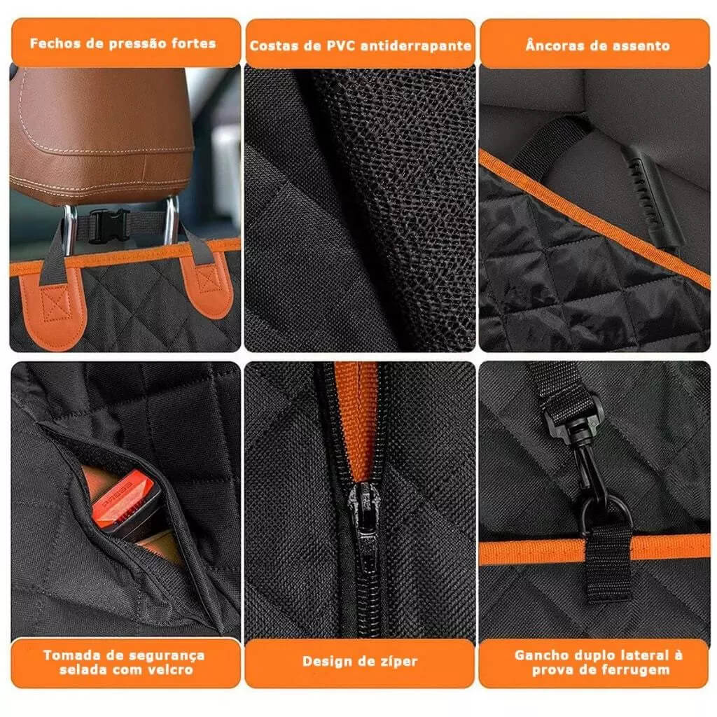 Capa Banco Traseiro Pet Premium – Proteção Total ForPatas