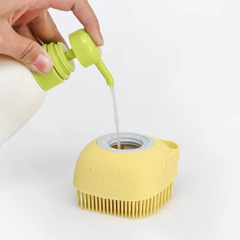 Esponja de Silicone com Dispenser para Shampoo - Snouty™ | Exclusivo da ForPatas