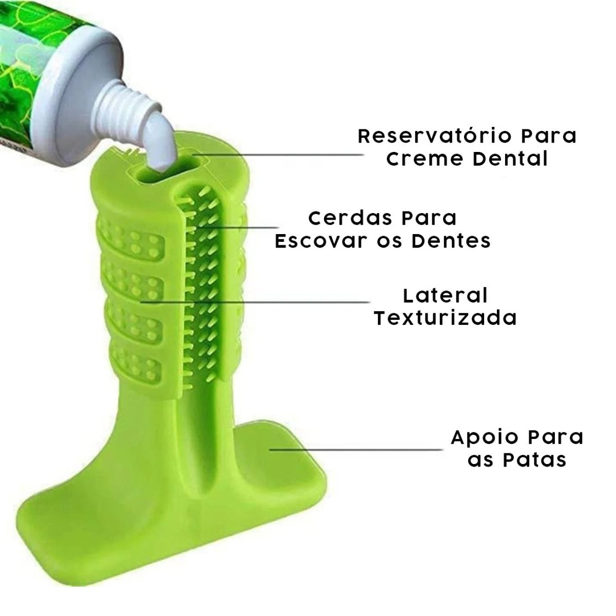 Mordedor Escova de Dentes para Cão - Petzo™ | Exclusivo da ForPatas