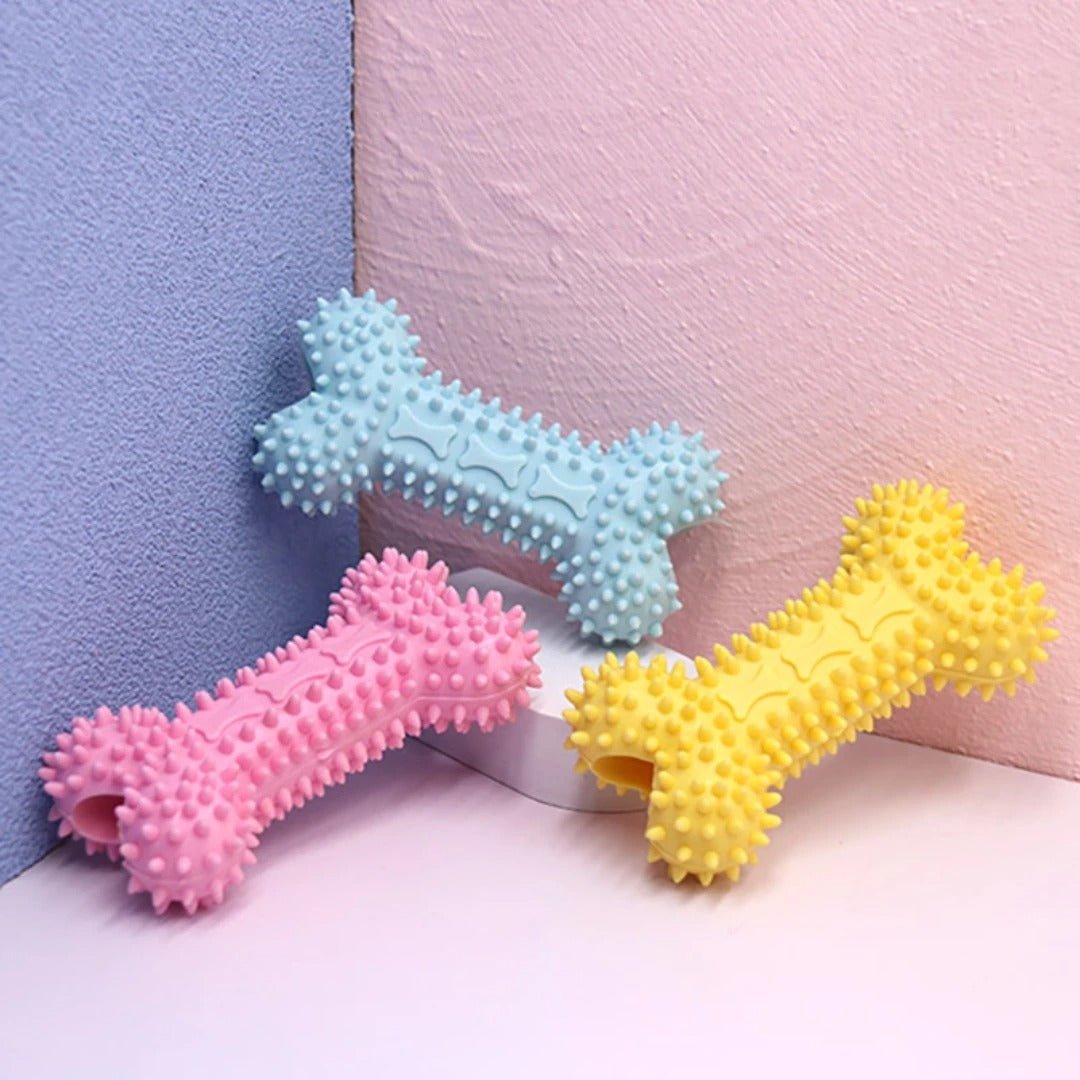 Mordedor Porta Petisco Ossinho para Filhote - Snouty™ | Exclusivo da ForPatas