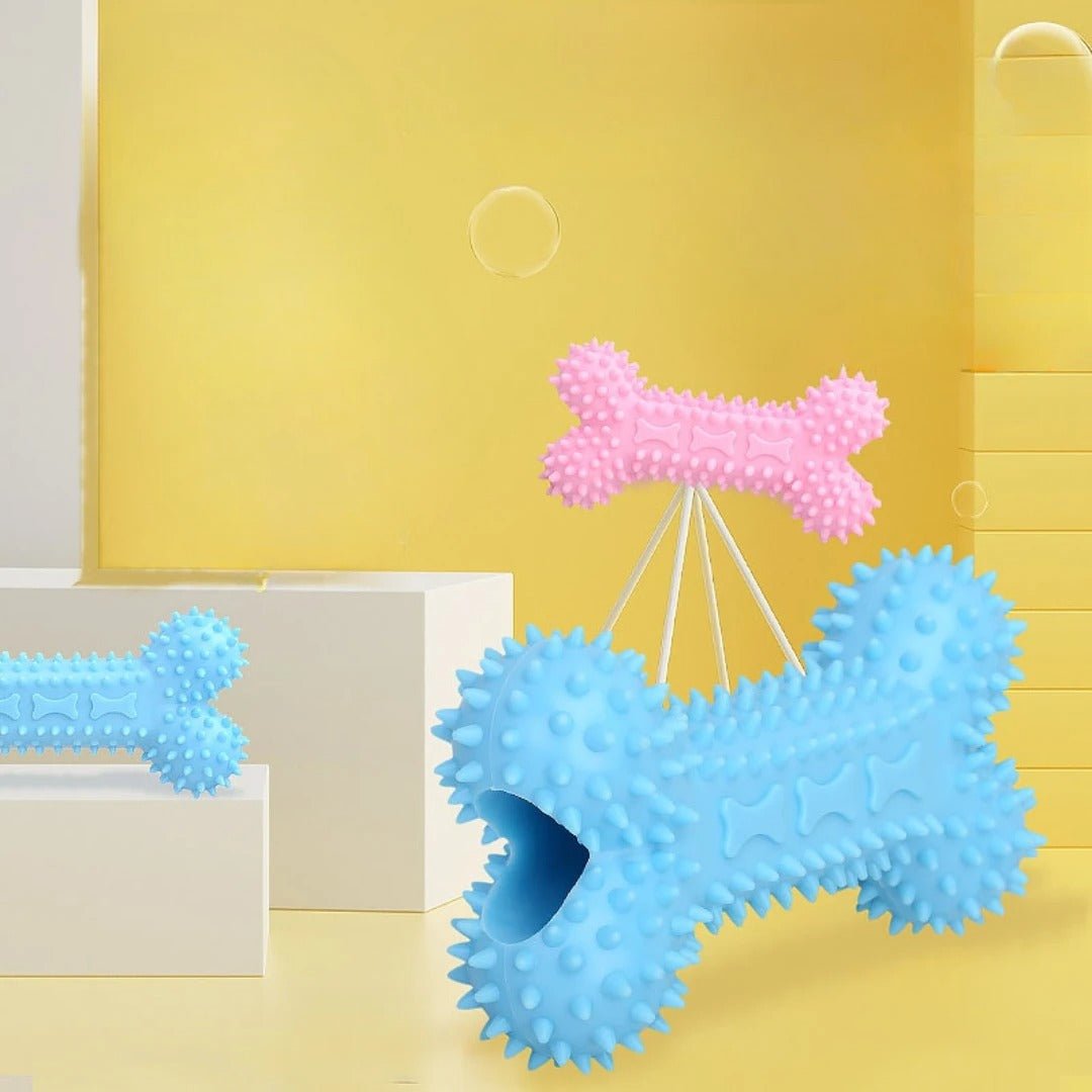 Mordedor Porta Petisco Ossinho para Filhote - Snouty™ | Exclusivo da ForPatas