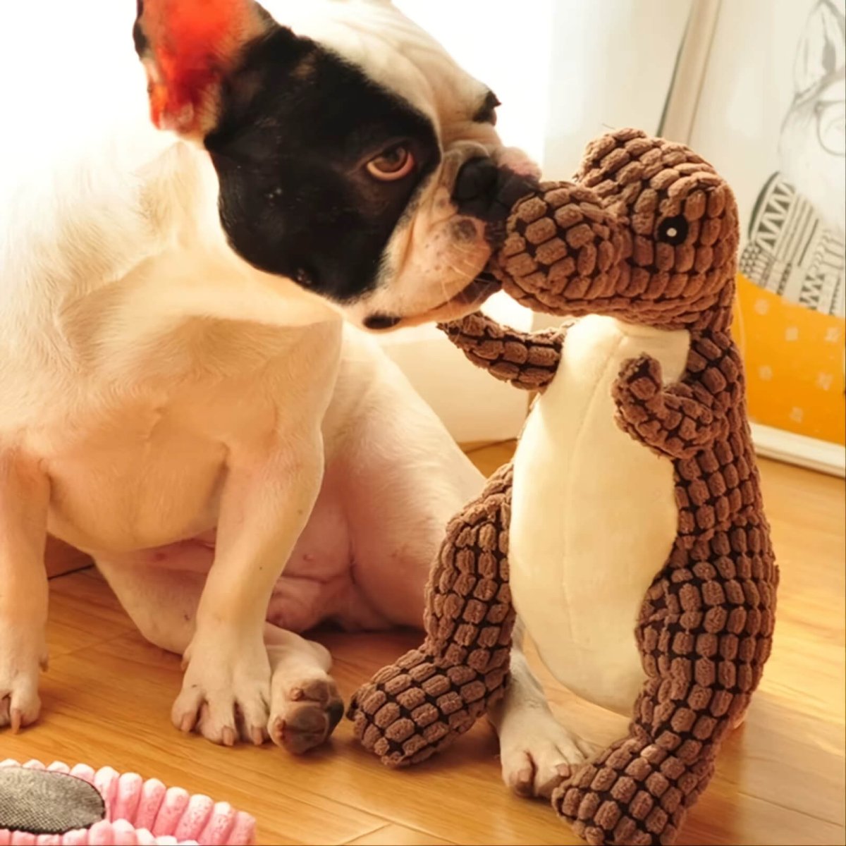 Pelúcia Dino Super Resistente - Pawzly™ | Exclusivo da ForPatas