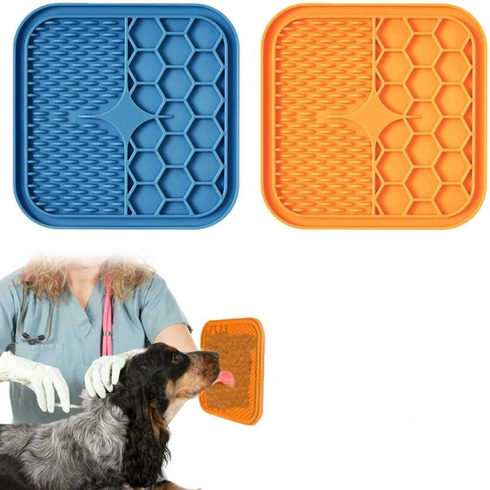 Tapete Comedouro Lamber com Ventosas – Dougez™ | Antiestresse para Cães e Gatos