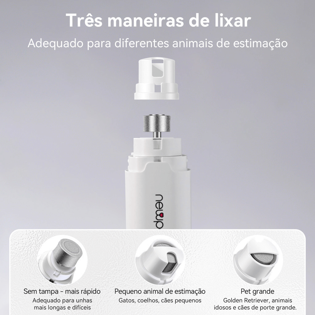 Cortador de Unhas Pet 2 em 1 – Alicate + Lixa
