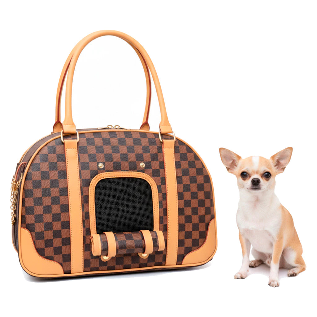 Bolsa de Transporte Pet Luxo para Cães e Gatos Pequeno Porte + Viagem Confortável